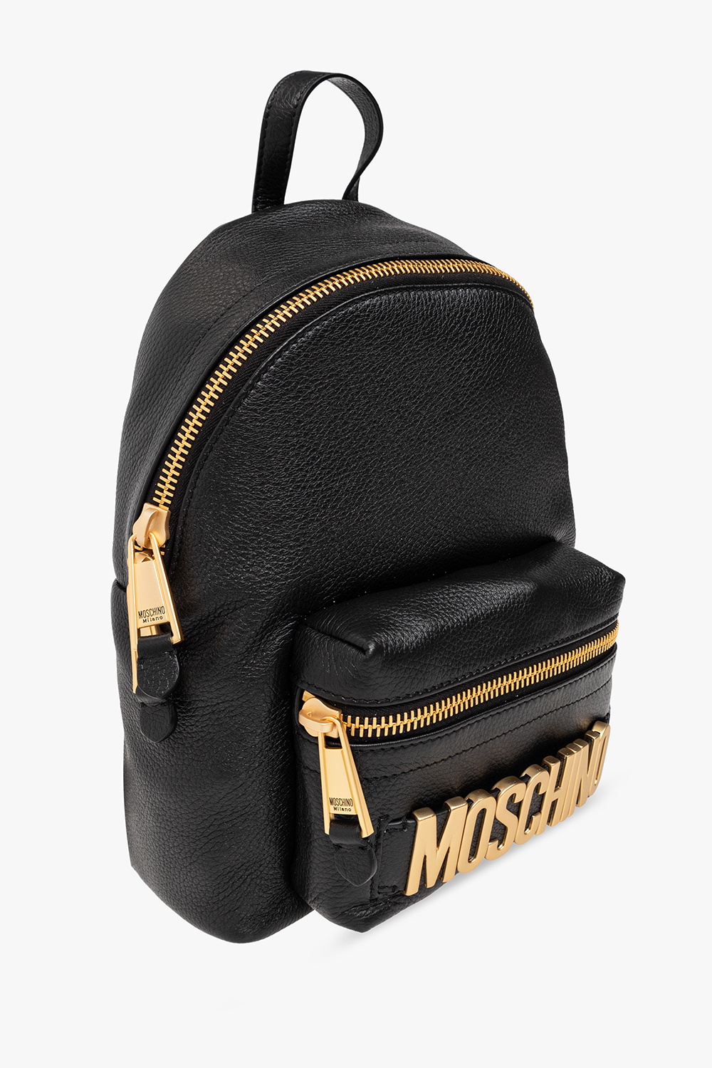 Moschino backpack leather sale